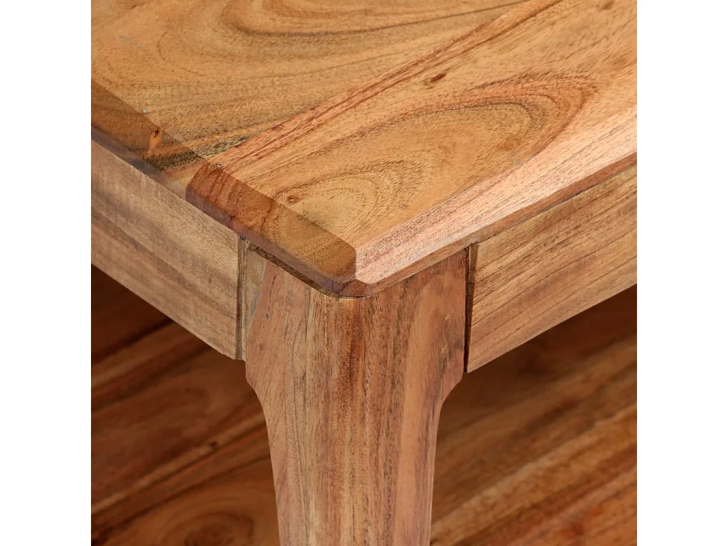 Mesa de centro de madera maciza 88x50x38 cm ES47973
