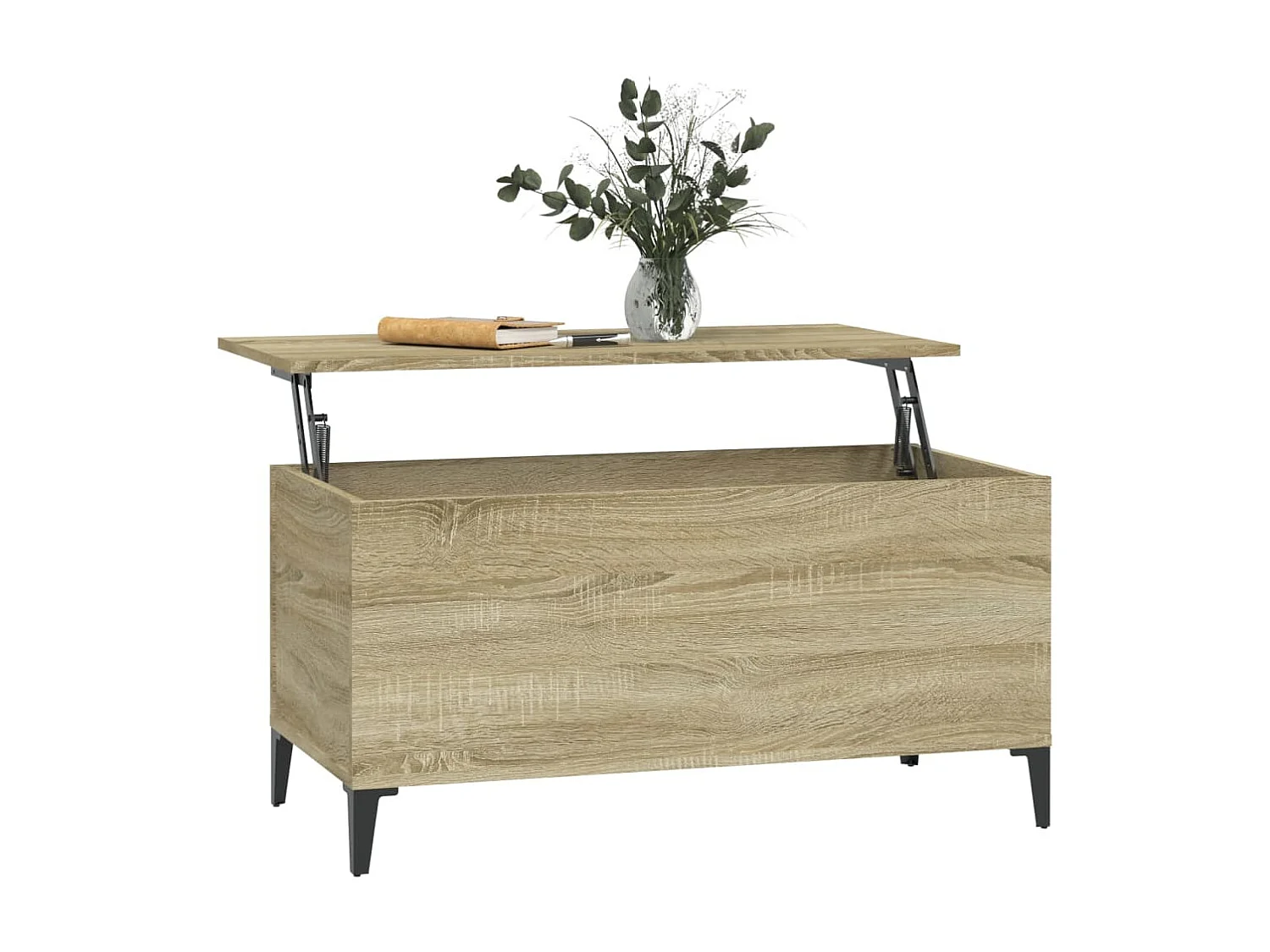 Mesa de centro madera contrachapada roble Sonoma 90x44,5x45 cm ES215706
