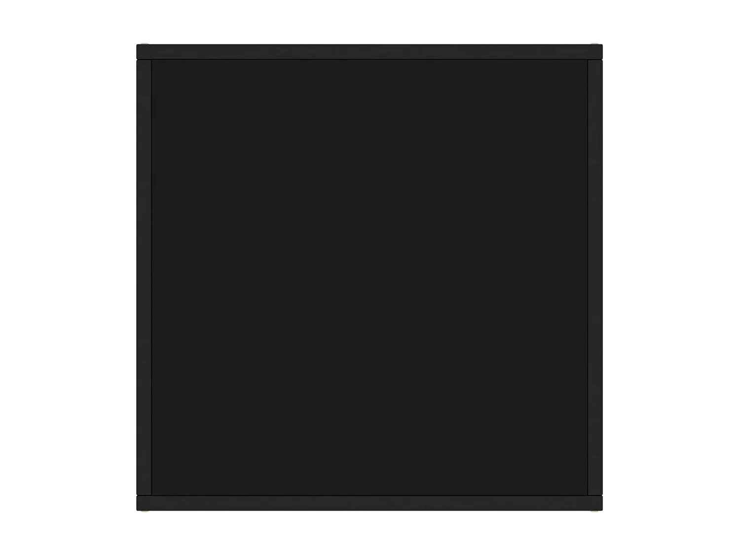 Table basse Noir avec verre noir 60x60x35 cm OFR65863 BonneVie Meuble