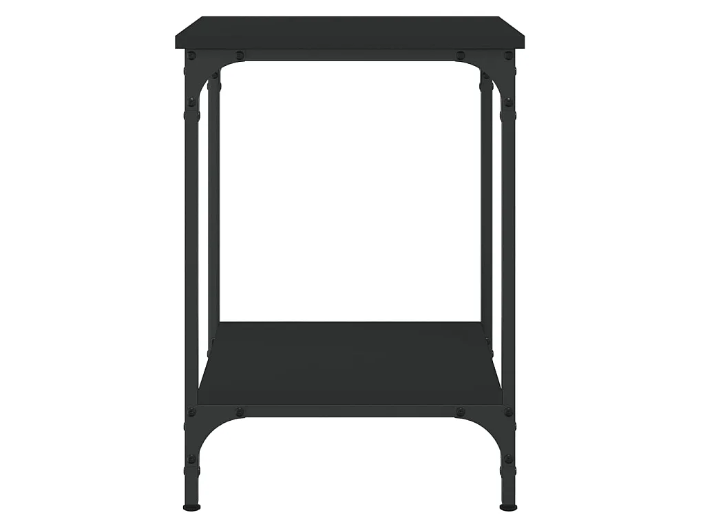 Mesa de centro madera de ingeniería negro 40x40x55 cm ES93621