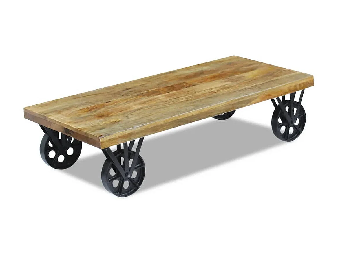 Mesa de centro madeira de mangueira 120 x 60 x 30 cm PT743000