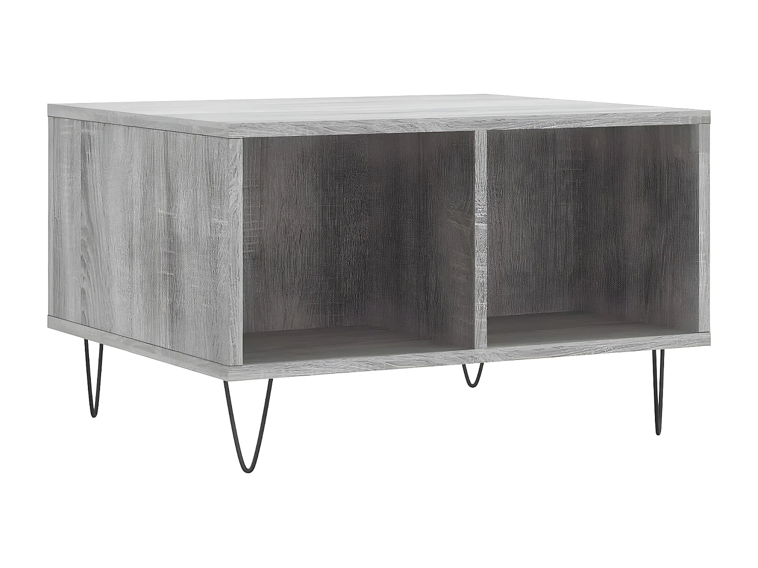 Salontafel 60x50x36,5 cm bewerkt hout grijs NL56555