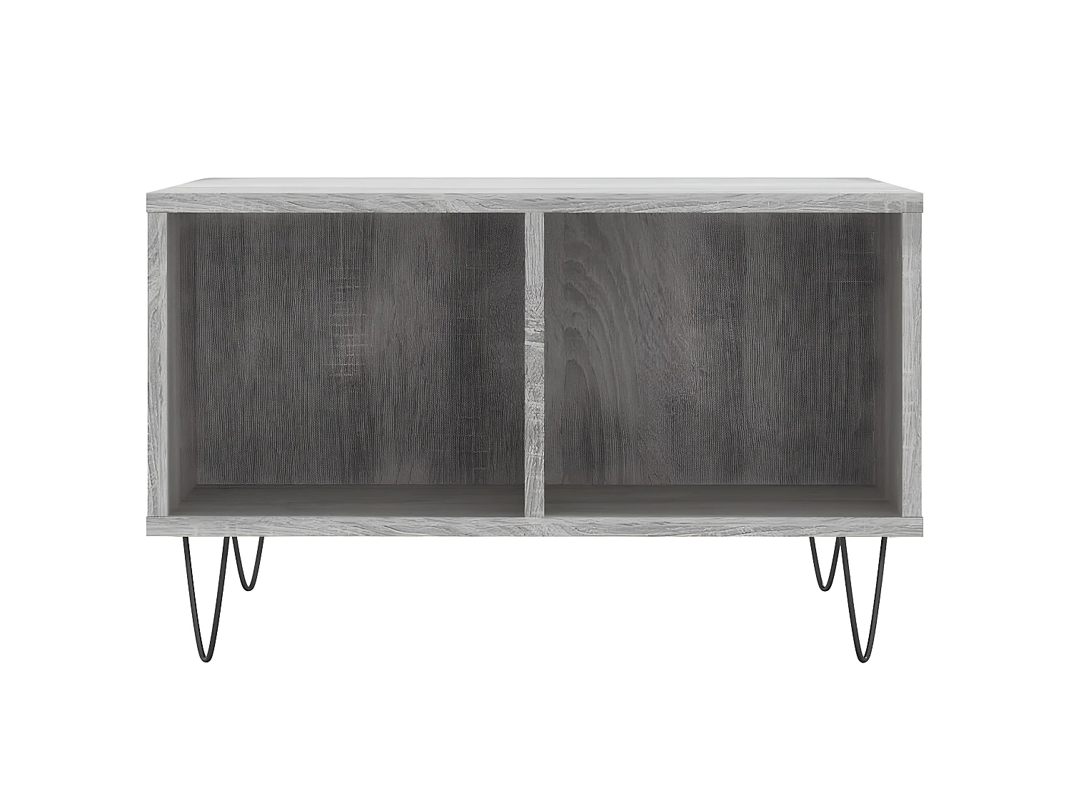 Table basse Sonoma gris 60x50x36,5 cm Bois d'ingénierie OFR88528 BonneVie Meuble