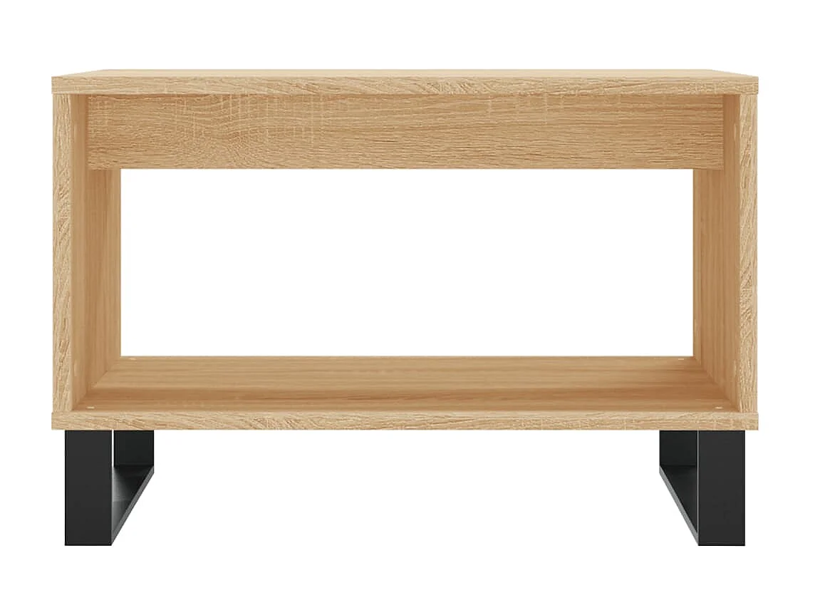 Mesa de centro madera de ingeniería roble Sonoma 60x50x40 cm ES28438