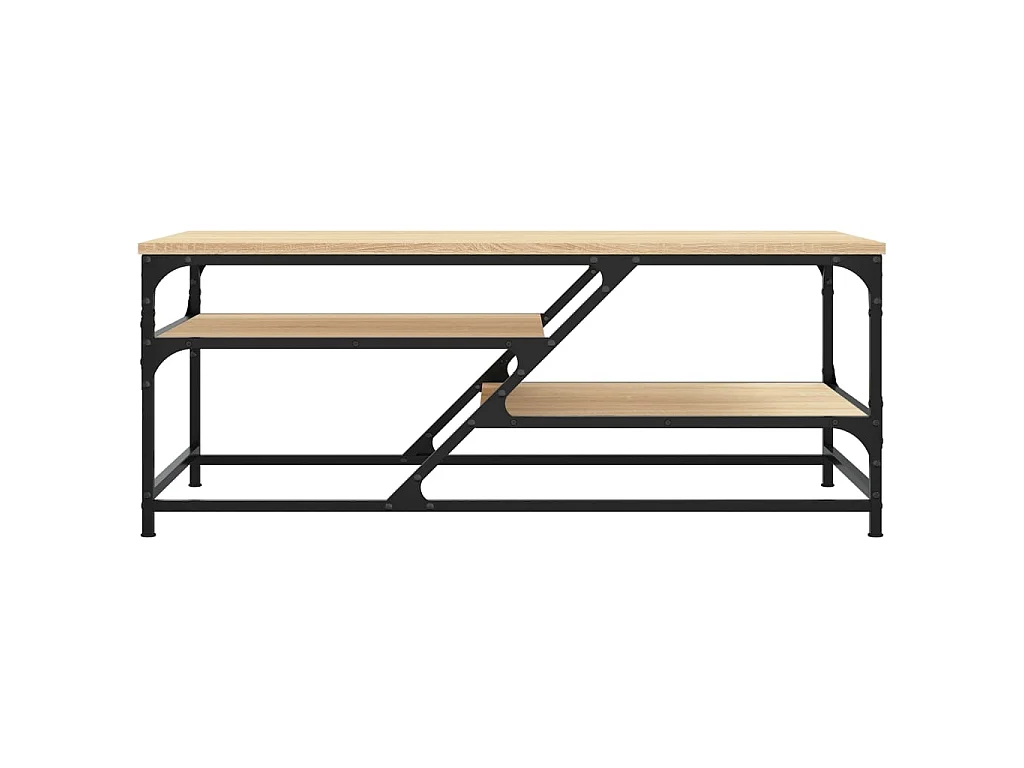 Salontafel 100x49x40 cm bewerkt hout sonoma eikenkleurig NL30688