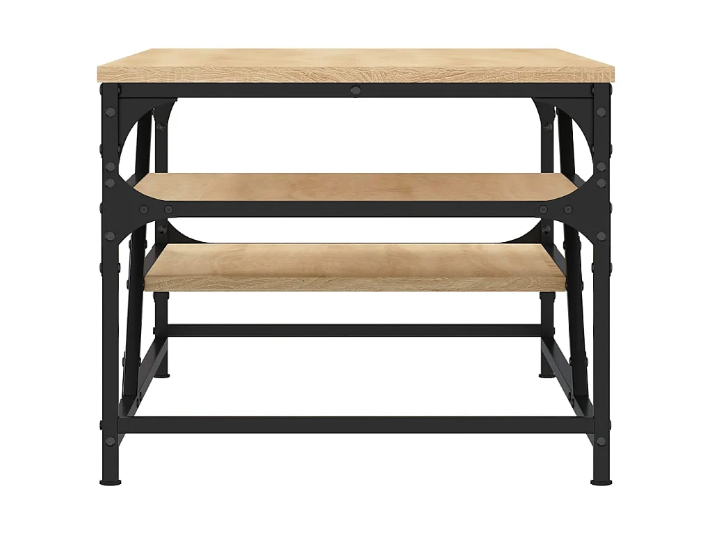 Salontafel 100x49x40 cm bewerkt hout sonoma eikenkleurig NL30688