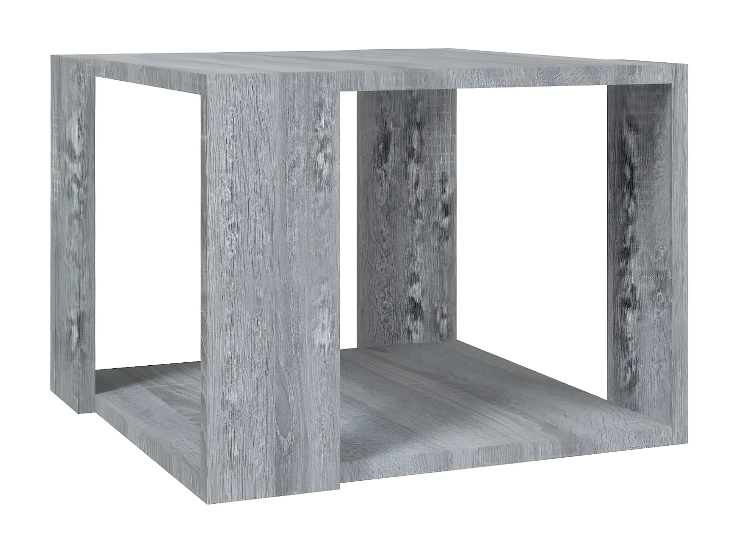 Table basse Sonoma gris 40x40x30 cm Bois d'ingénierie BonneVie Meuble JOQ38078