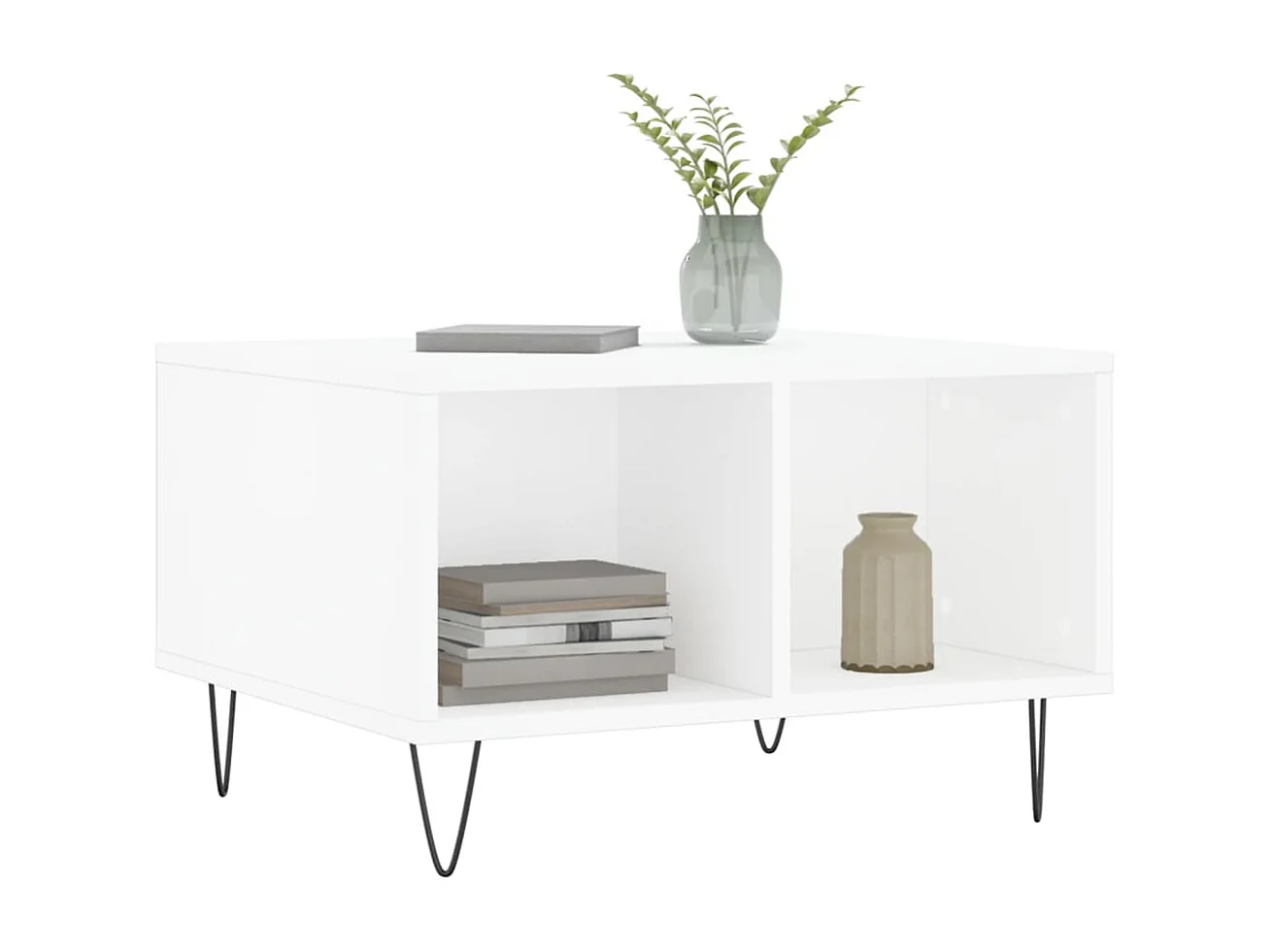 Mesa de centro 60x50x36,5 cm derivados de madeira branco PT910847