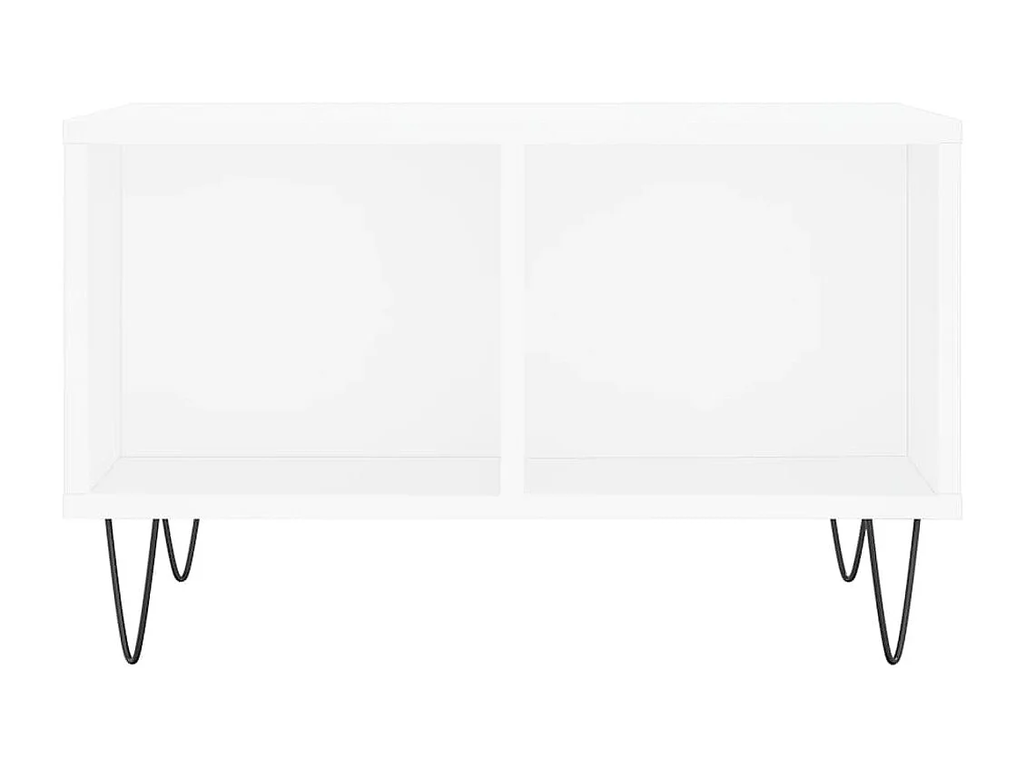 Mesa de centro 60x50x36,5 cm derivados de madeira branco PT910847
