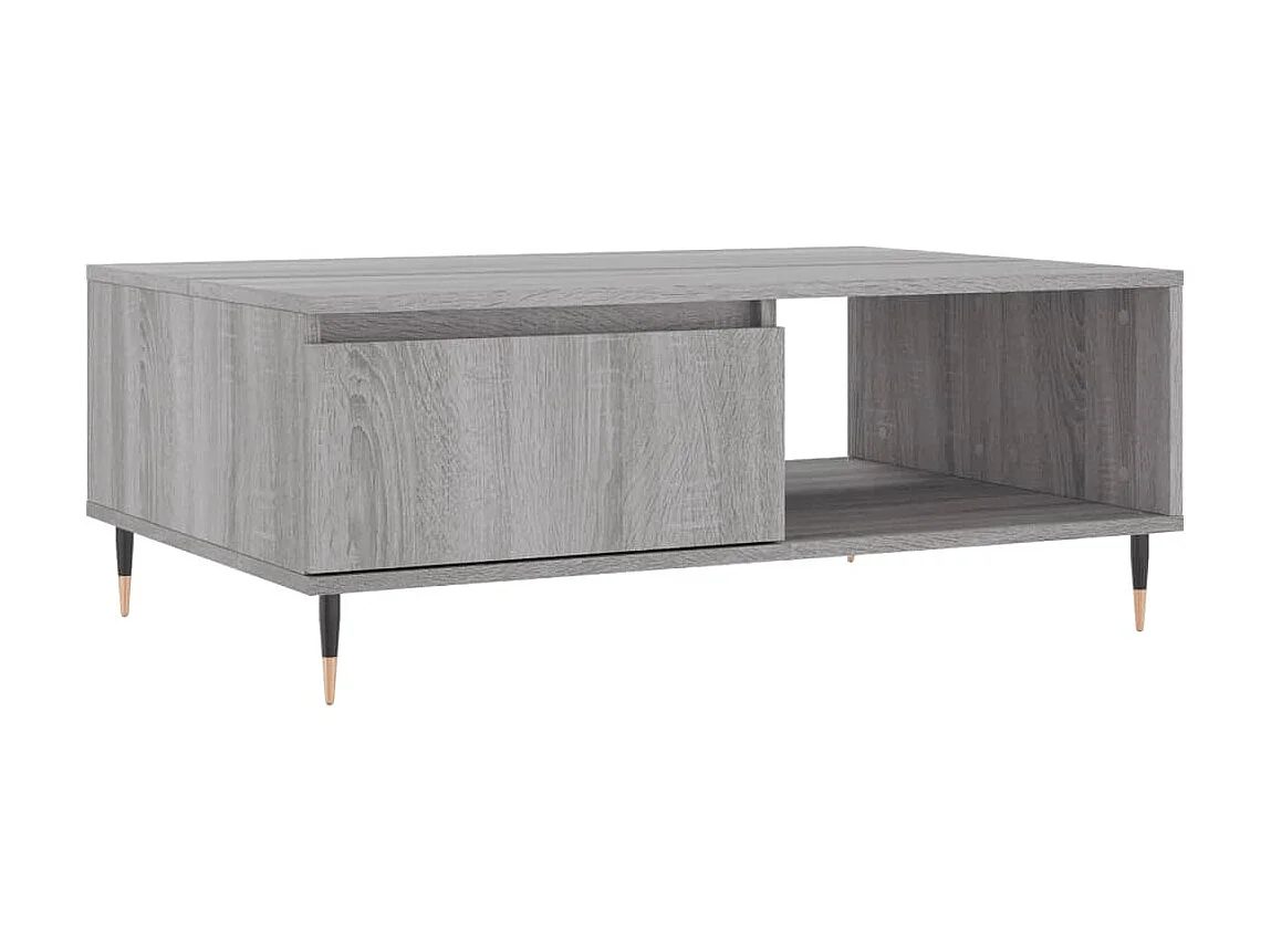 Mesa de centro 90x60x35 cm derivados de madeira cinzento sonoma PT977123