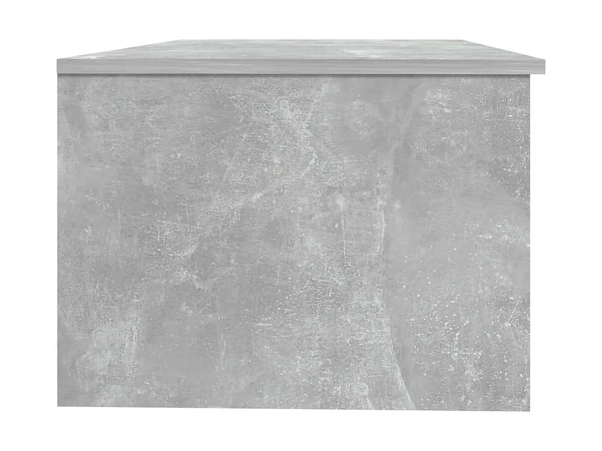 Mesa de centro 102x50x36 madeira processada cinza cimento PT570695