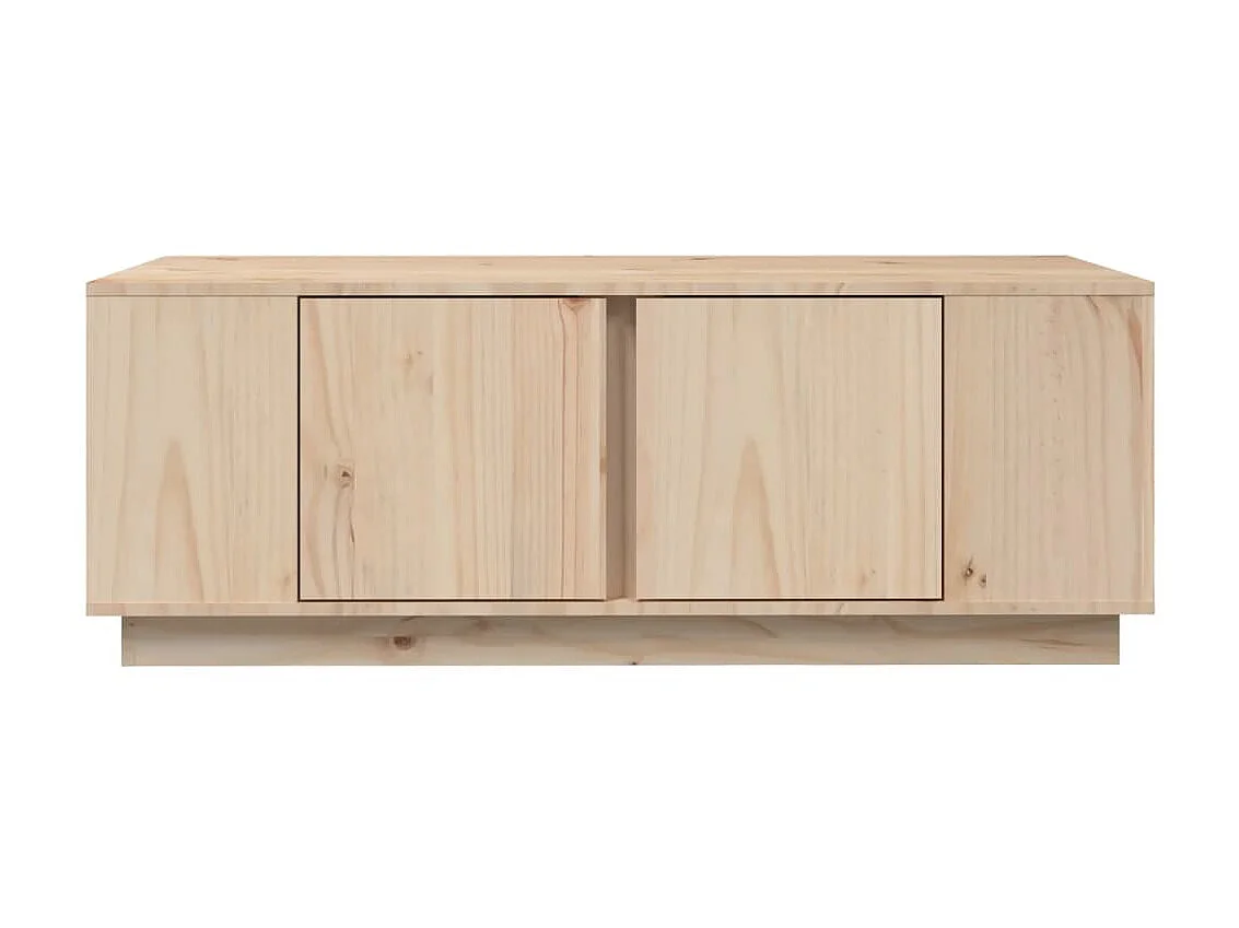 Mesa de centro de madera maciza de pino 110x50x40 cm ES17008