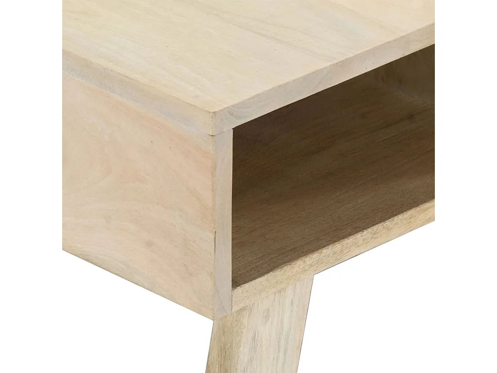 Table basse 100x60x40 cm Bois de manguier massif OFR97259 BonneVie Meuble