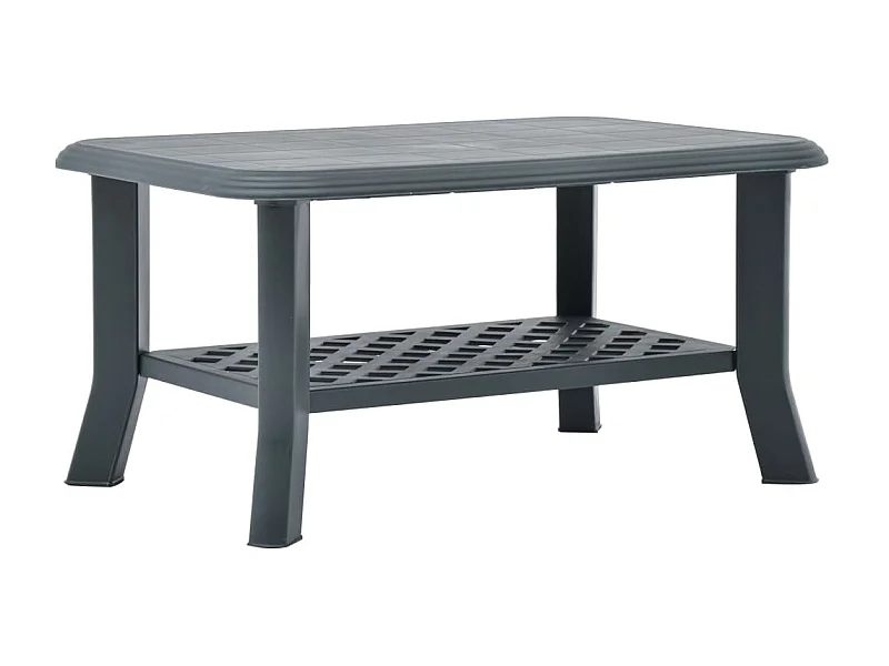 Table basse Vert 90 x 60 x 46 cm Plastique OFR81855 BonneVie Meuble