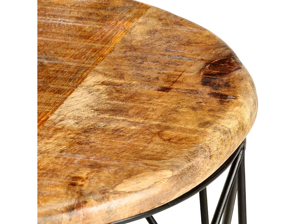 Tables basses 2 pcs Bois solide de manguier OFR60656 BonneVie Meuble