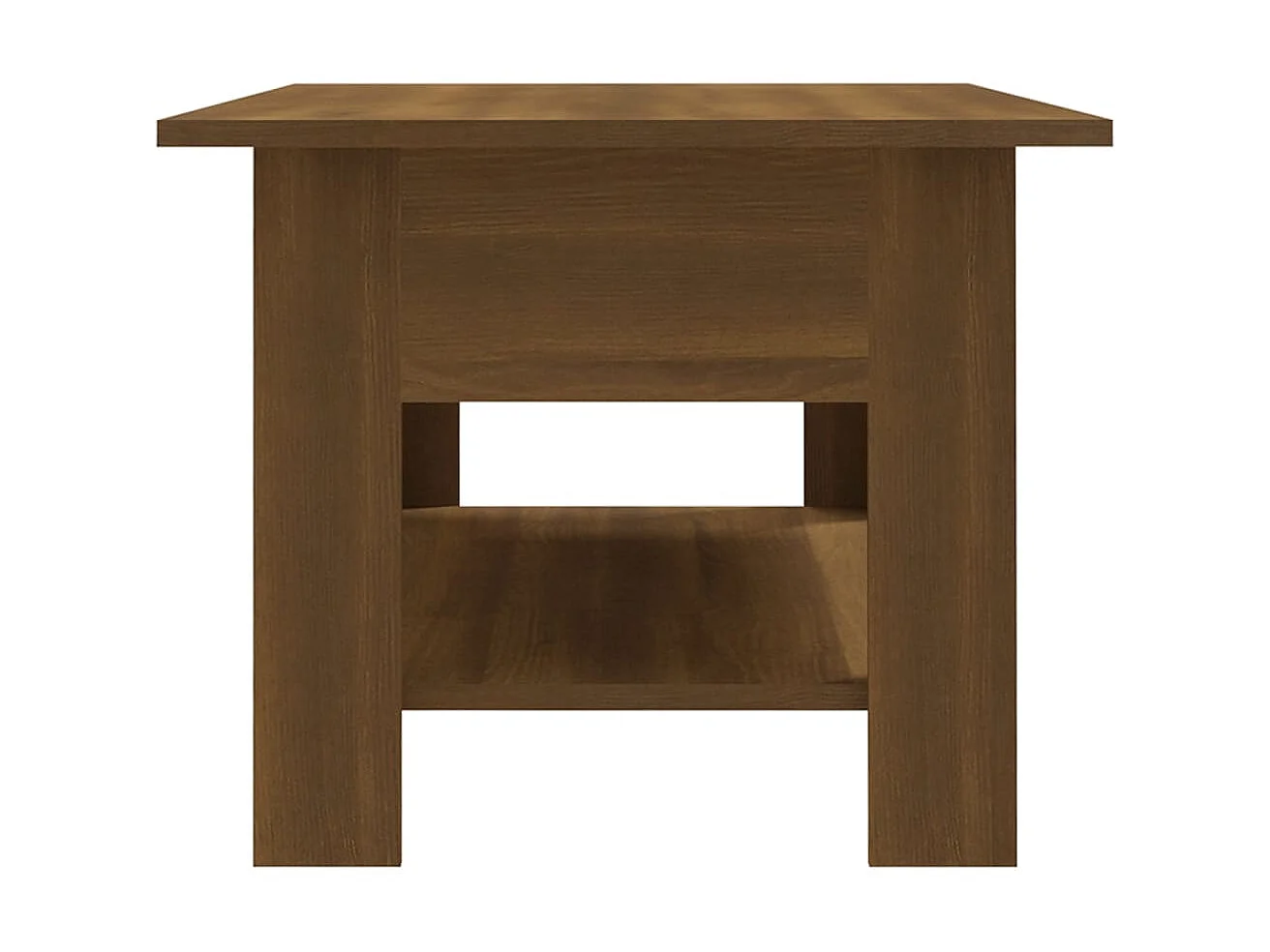 Table basse Chêne marron 102x55x42 cm Aggloméré OFR36753 BonneVie Meuble