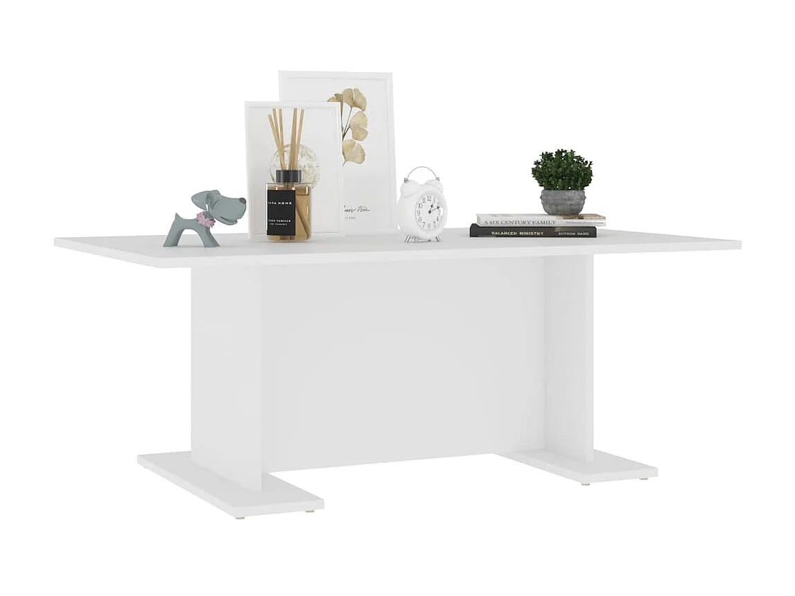 Mesa de centro 103,5x60x40 cm derivados de madeira branco PT609680