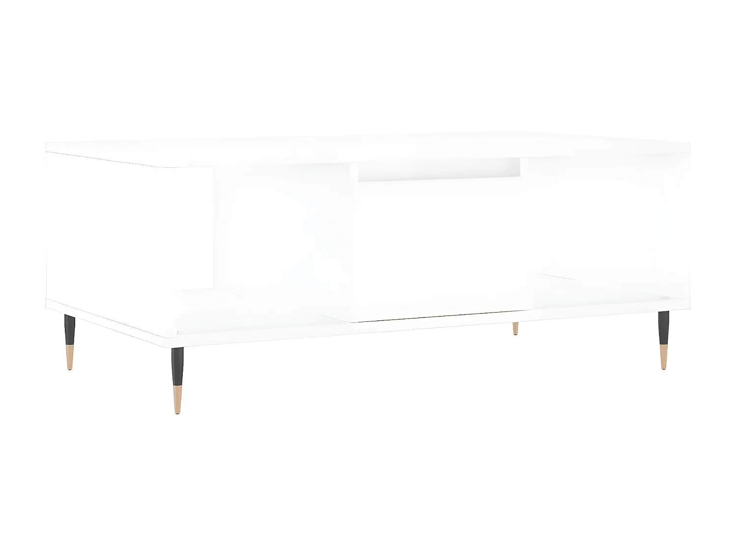 Mesa de centro madera contrachapada blanco 90x50x36,5 cm ES46321
