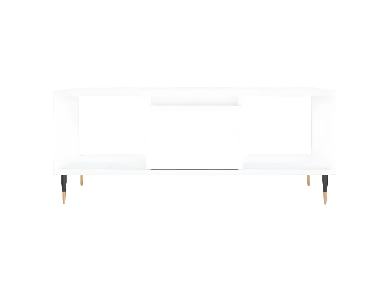 Table basse Blanc 90x50x36,5 cm Bois d'ingénierie OFR72047 BonneVie Meuble