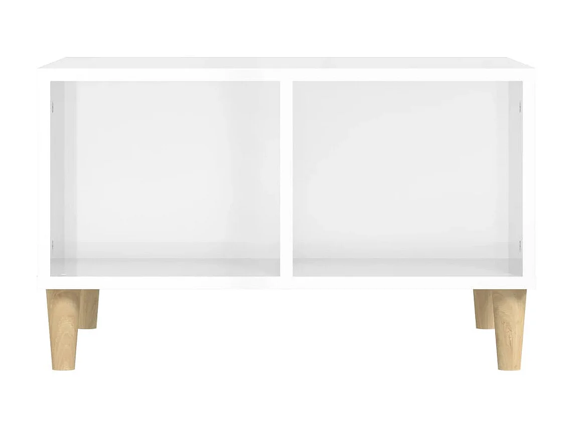 Mesa de centro 60x50x36,5 cm derivados madeira branco brilhante PT832251