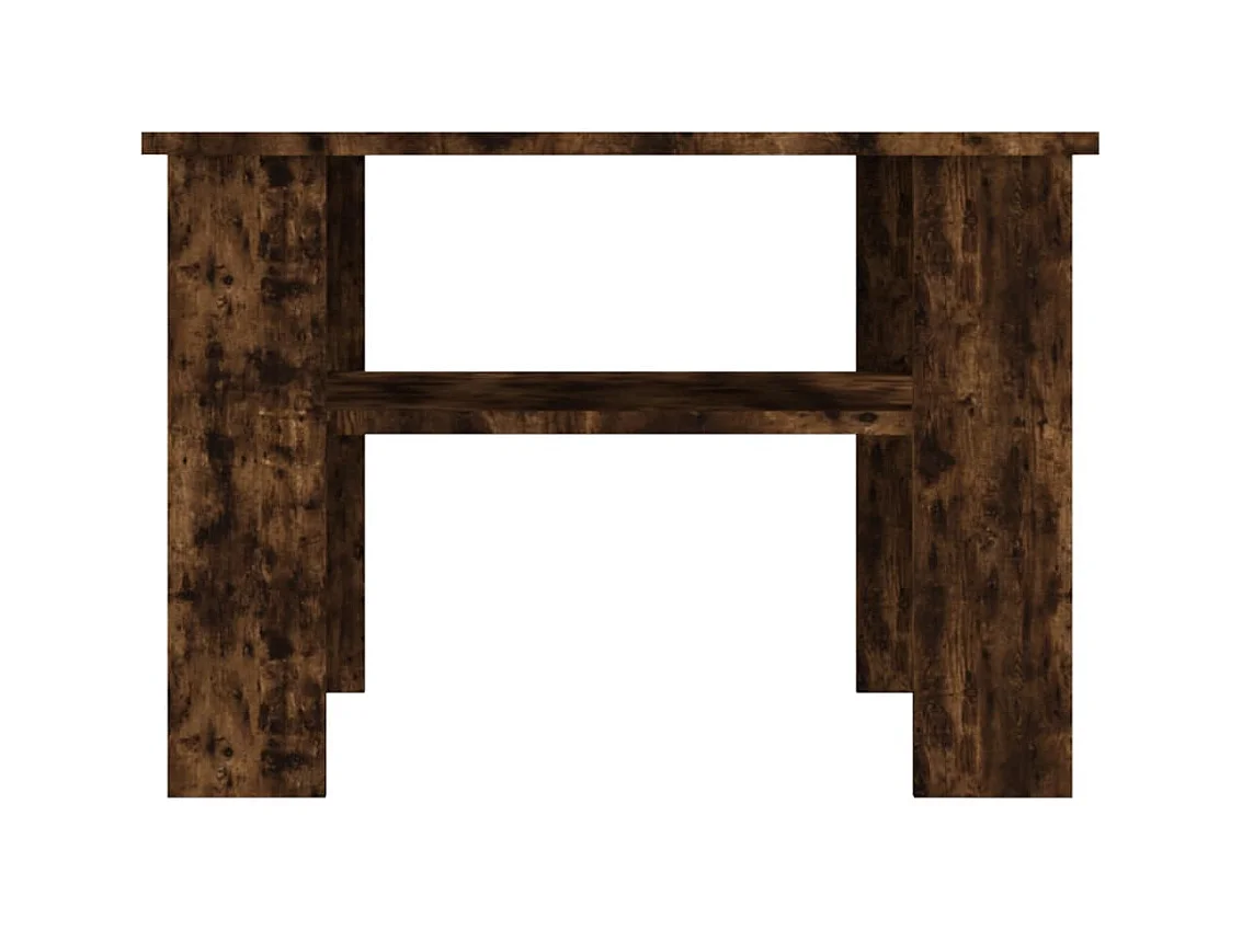 Table basse Chêne fumé 60x60x42 cm Bois d'ingénierie OFR17323 BonneVie Meuble