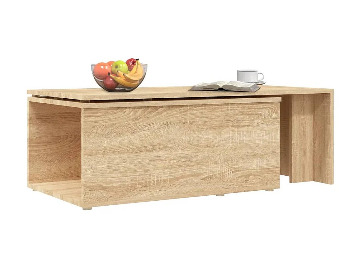 Mesa de centro 150x50x35cm derivados de madeira carvalho sonoma PT765591