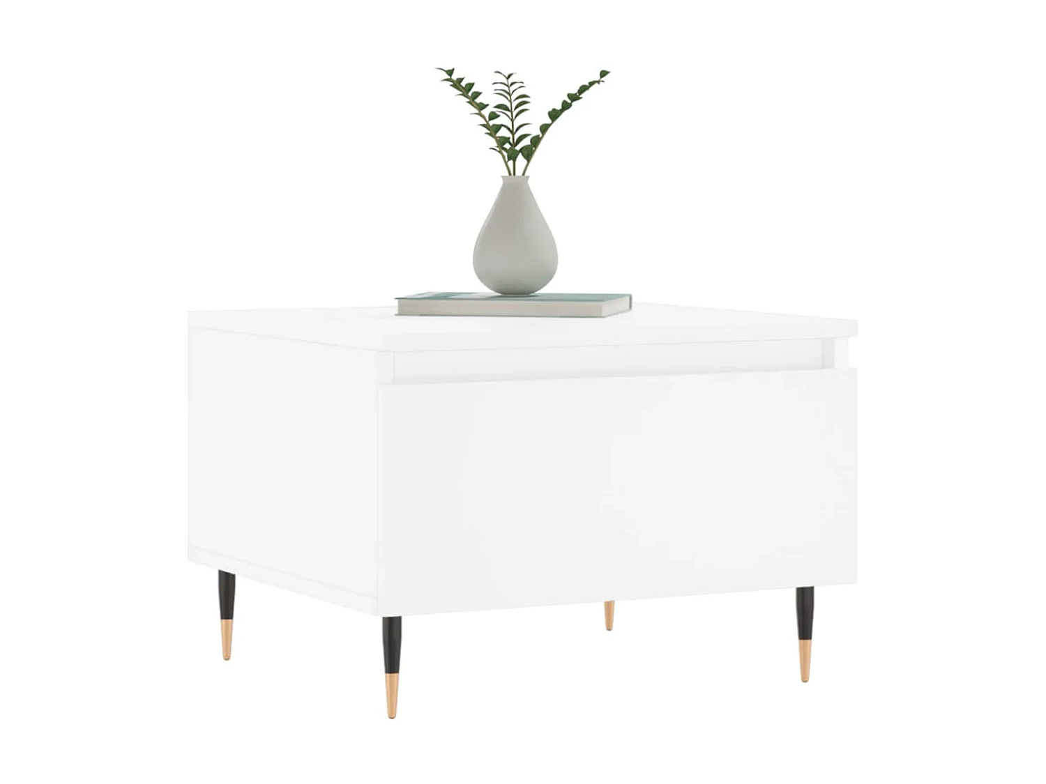 Mesa de centro madera de ingeniería blanco 50x46x35 cm ES33106