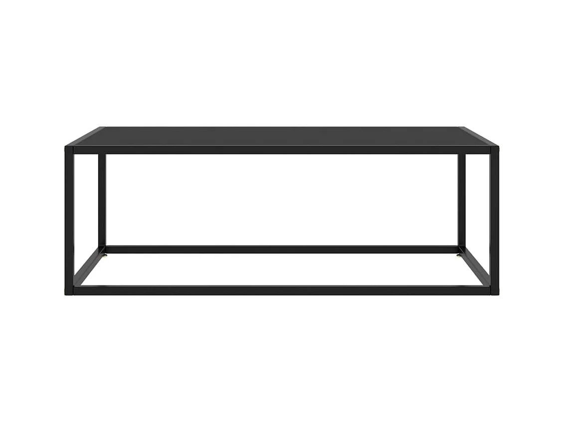 Mesa de centro 100x50x35 cm vidro preto PT501824