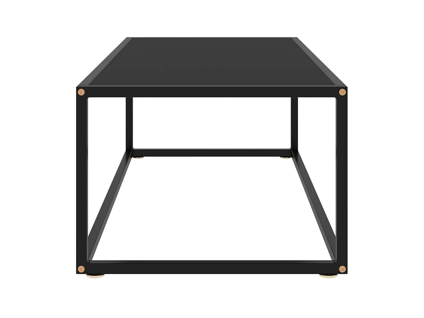 Mesa de centro 100x50x35 cm vidro preto PT501824