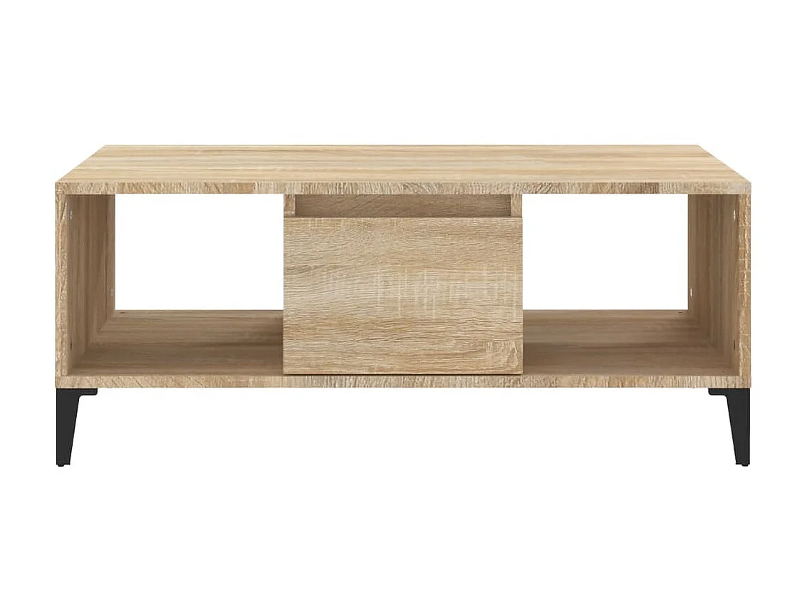 Mesa de centro madera contrachapada roble Sonoma 90x50x36,5 cm ES53328