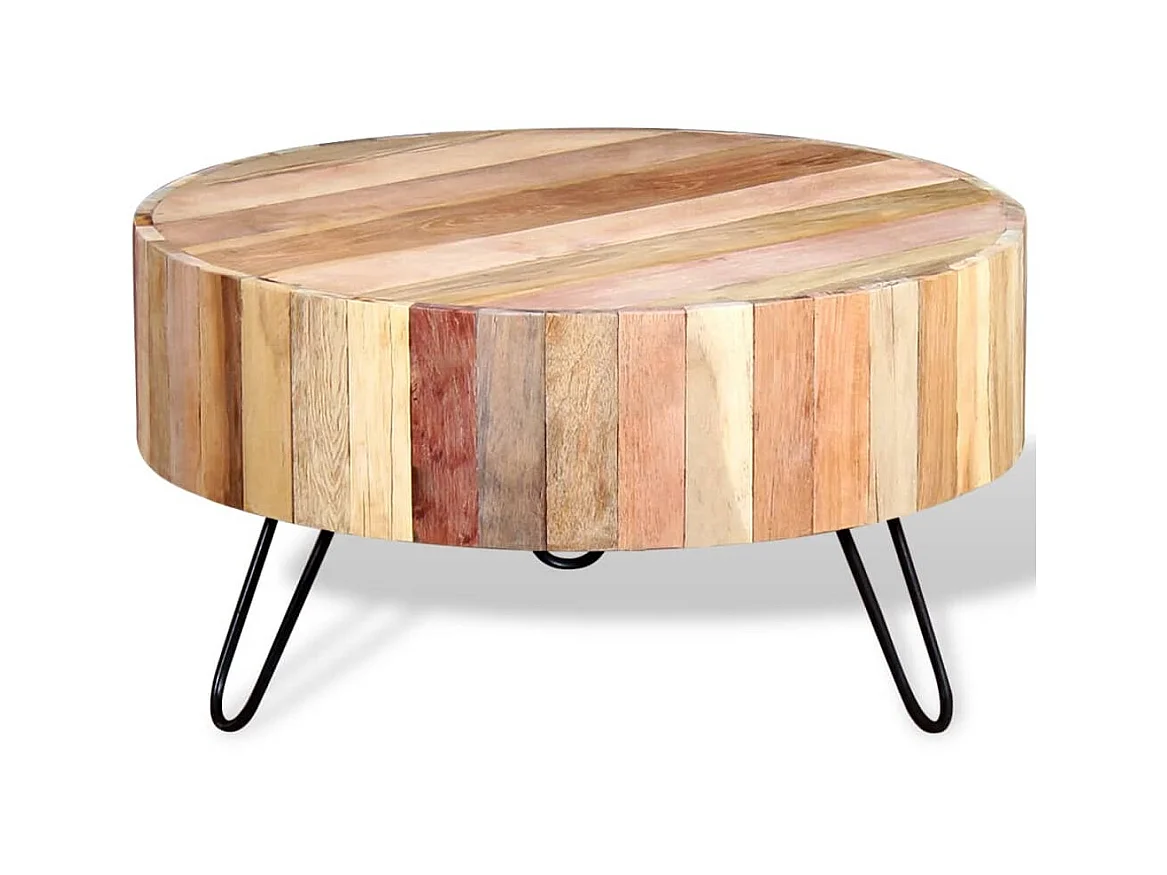 Table basse Bois de récupération massif OFR72819 BonneVie Meuble
