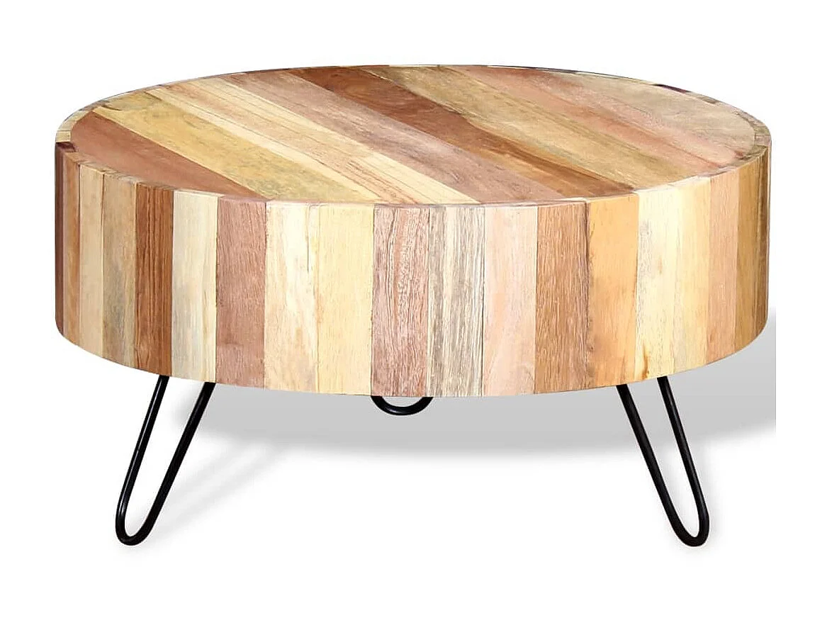 Table basse Bois de récupération massif OFR72819 BonneVie Meuble