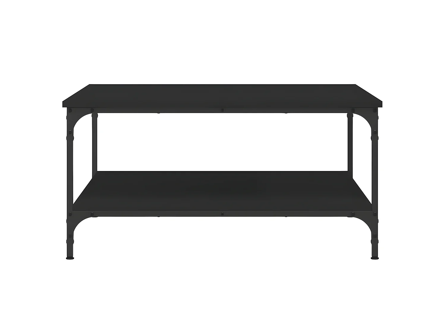 Mesa de centro 80x80x40 cm derivados de madeira preto PT848709