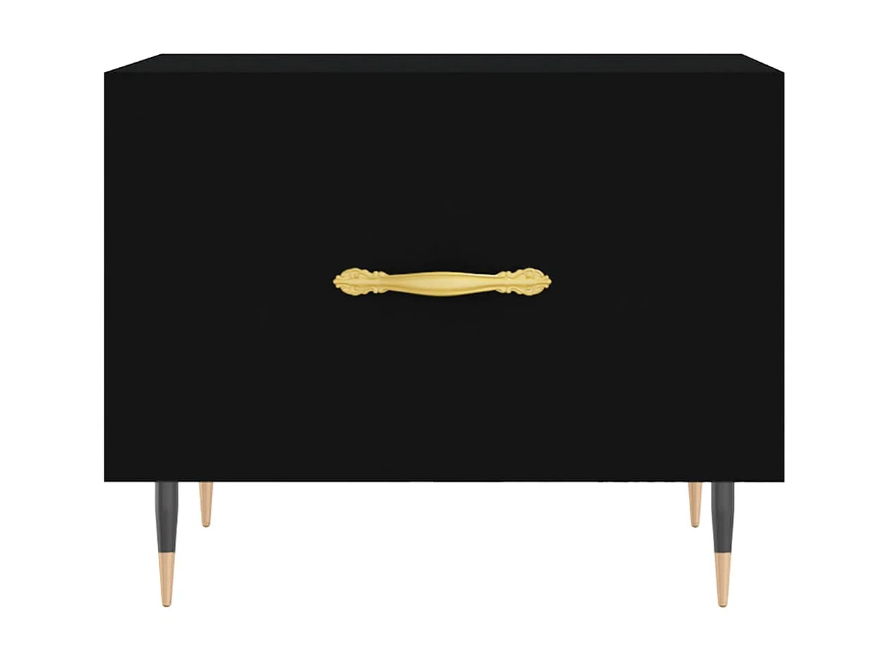 Mesa de centro madera contrachapada negro 50x50x40 cm ES21556