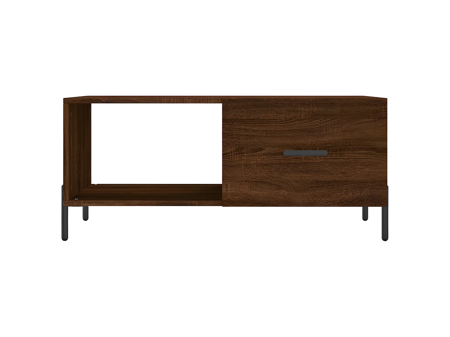 Table basse chêne marron 90x50x40 cm bois d'ingénierie OFR97219 BonneVie Meuble