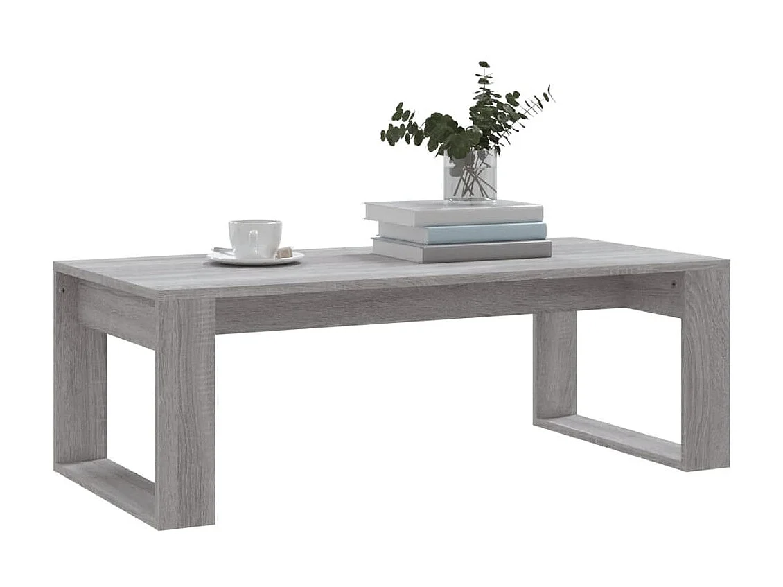 Mesa de centro madera de ingeniería gris Sonoma 102x50x35 cm ES27797