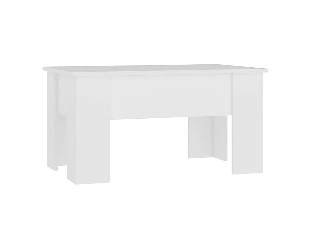 Mesa de centro 79x49x41 cm madeira processada branco PT156201
