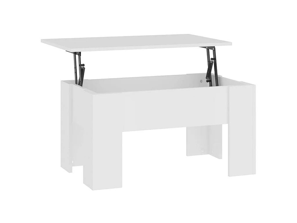 Mesa de centro 79x49x41 cm madeira processada branco PT156201