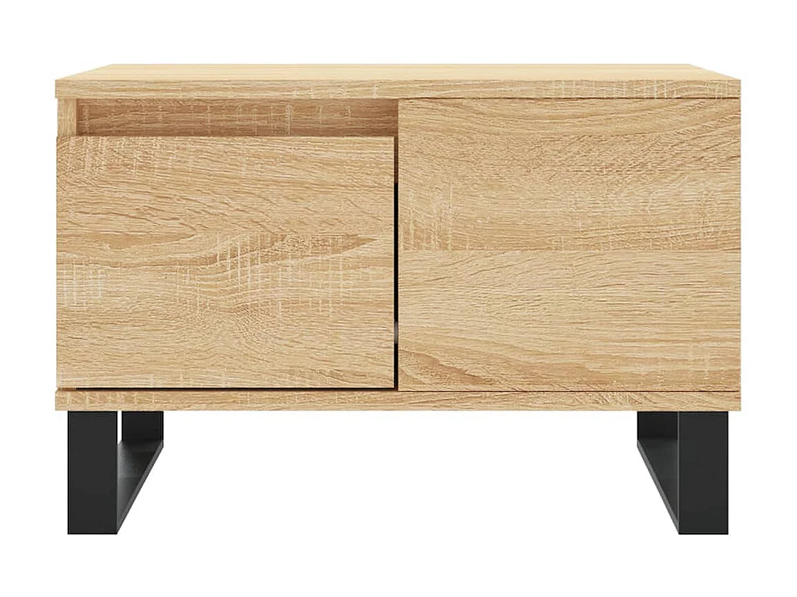 Mesa de centro madera contrachapada roble Sonoma 55x55x36,5 cm ES35135