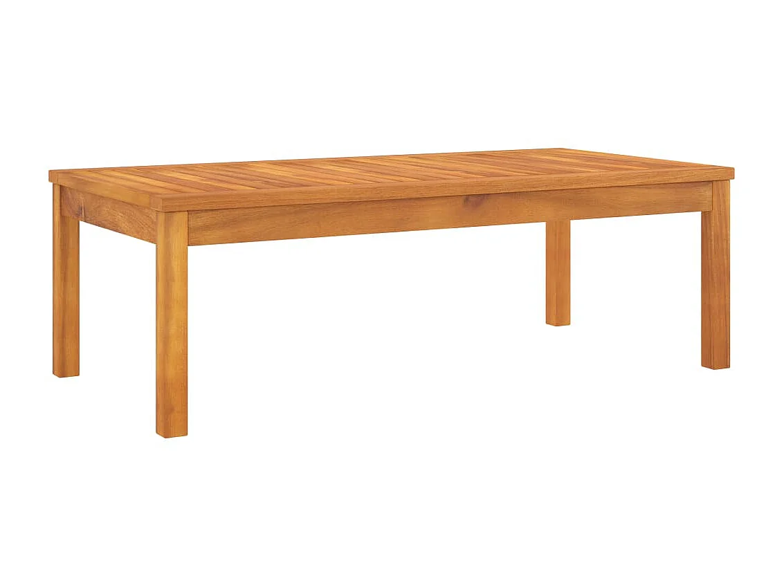 Table basse 100x50x33 cm Bois d'acacia solide OFR68947 BonneVie Meuble