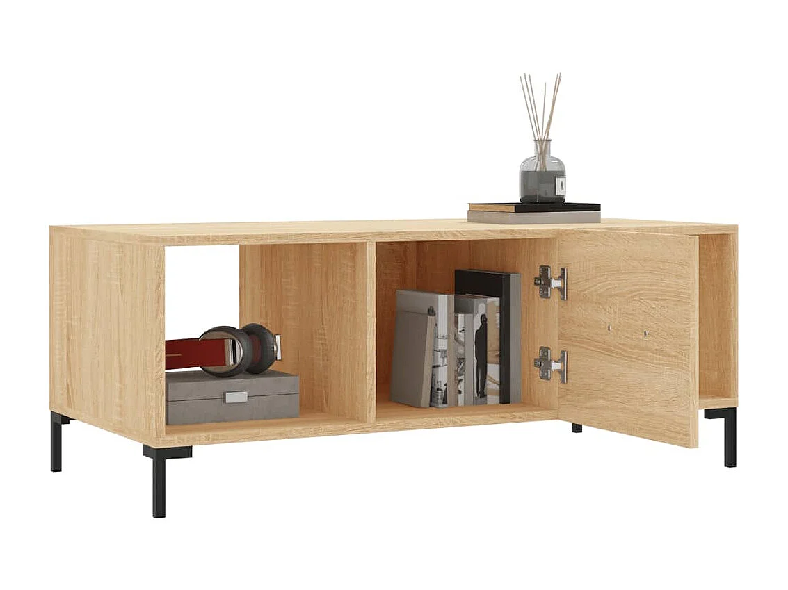 Mesa de centro 102x50x40 derivados de madeira carvalho sonoma PT539421