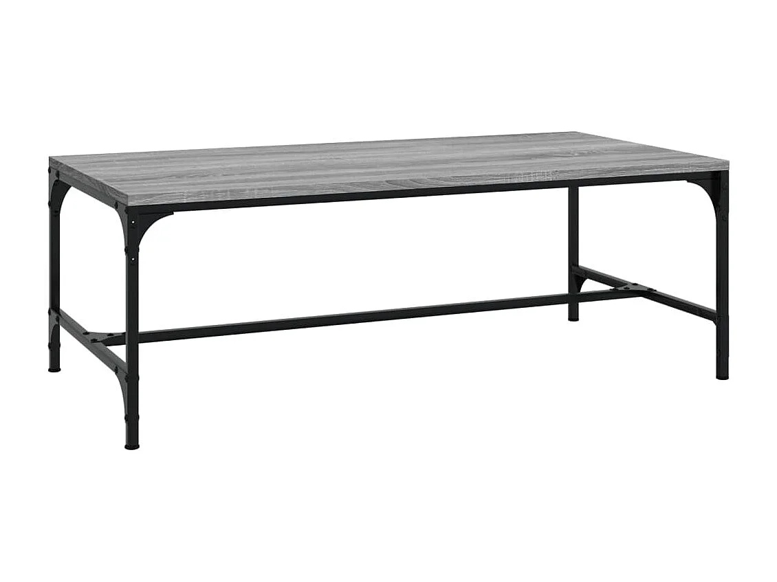 Table basse Sonoma gris 100x50x35 cm Bois d'ingénierie OFR67797 BonneVie Meuble