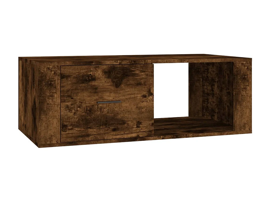 Table basse Chêne fumé 100x50,5x35 cm Bois d'ingénierie OFR29078 BonneVie Meuble