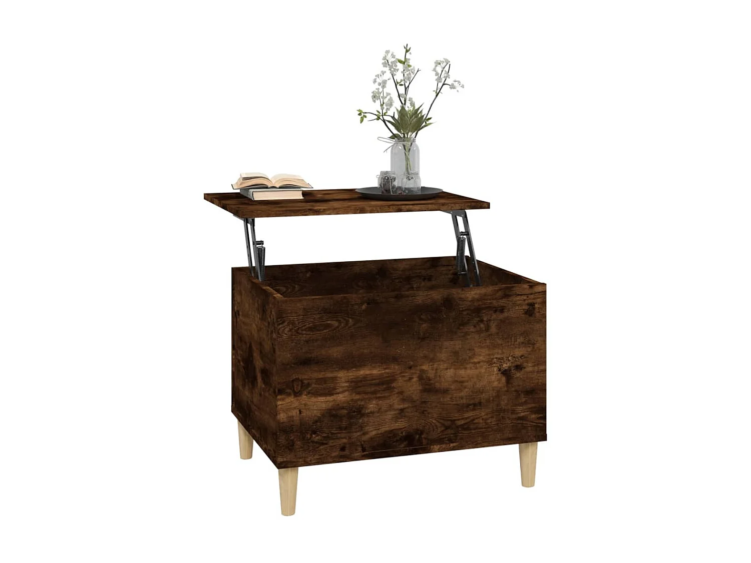 Mesa de centro madera contrachapada roble ahumado 60x44,5x45 cm ES943003