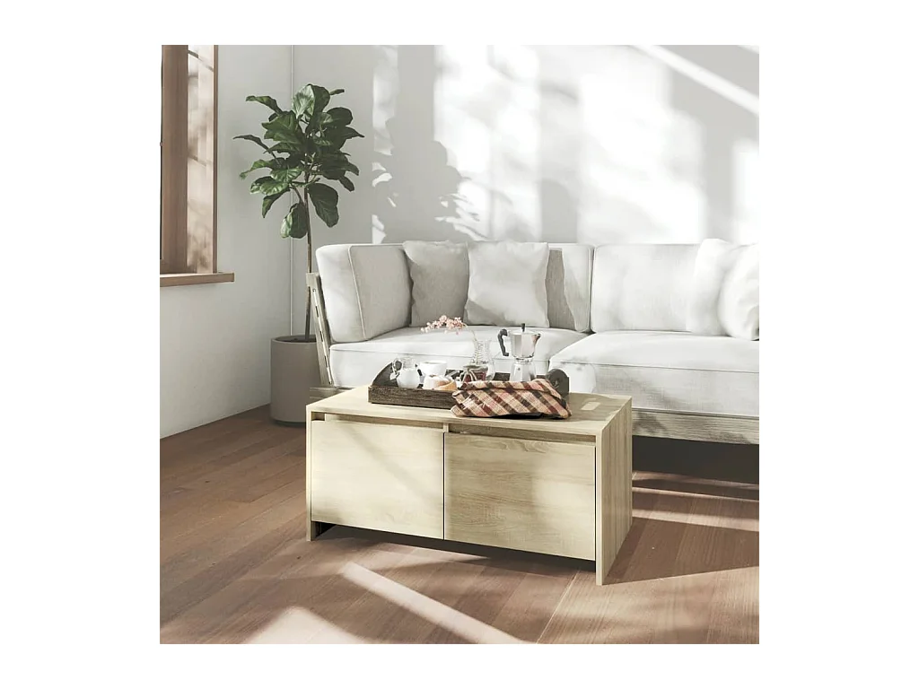 Salontafel 90x50x41,5 cm spaanplaat sonoma eikenkleurig NL39704