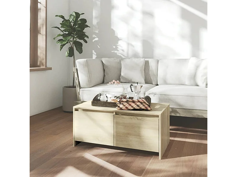 Table basse Chêne Sonoma 90x50x41,5 cm Aggloméré OFR51486 BonneVie Meuble