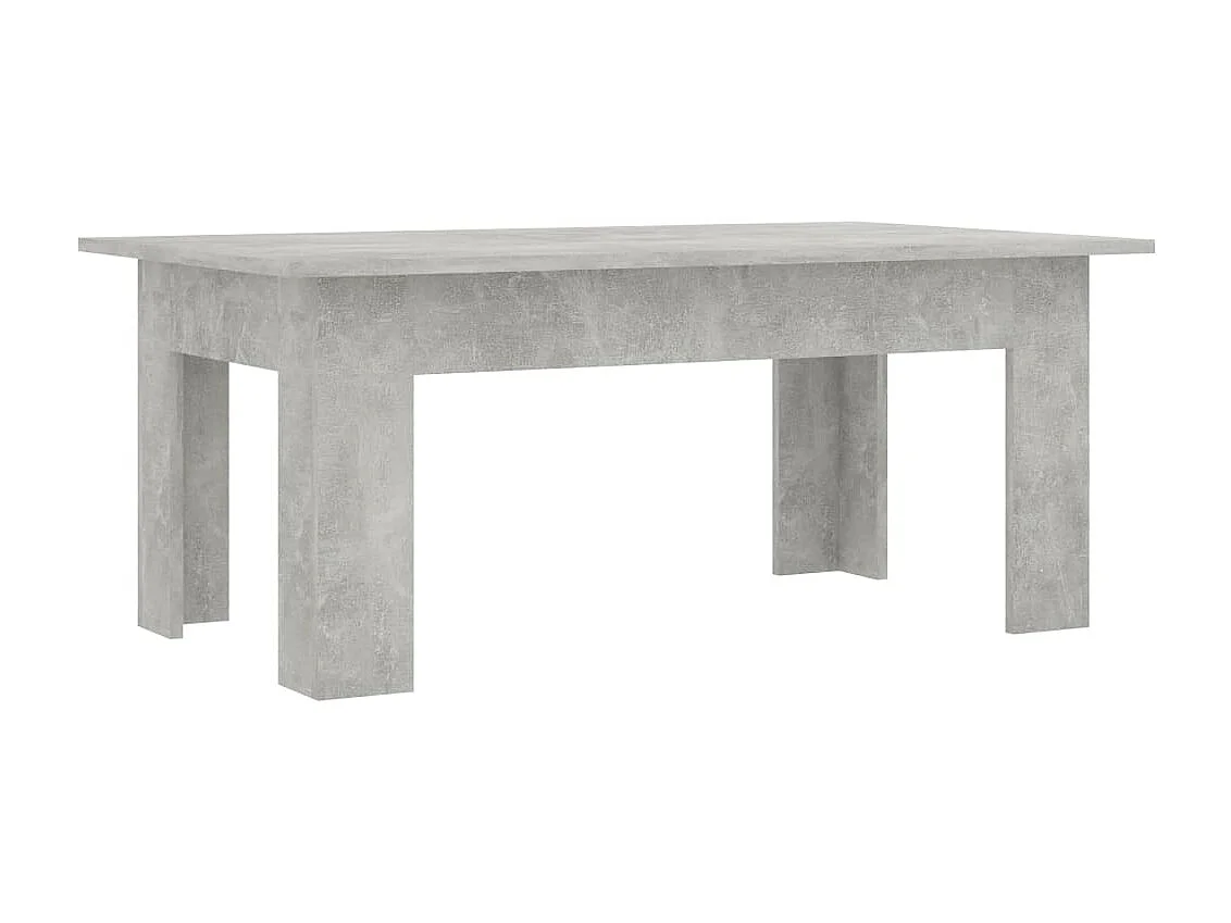 Mesa de centro madera contrachapada gris hormigón 100x60x42 cm ES50031