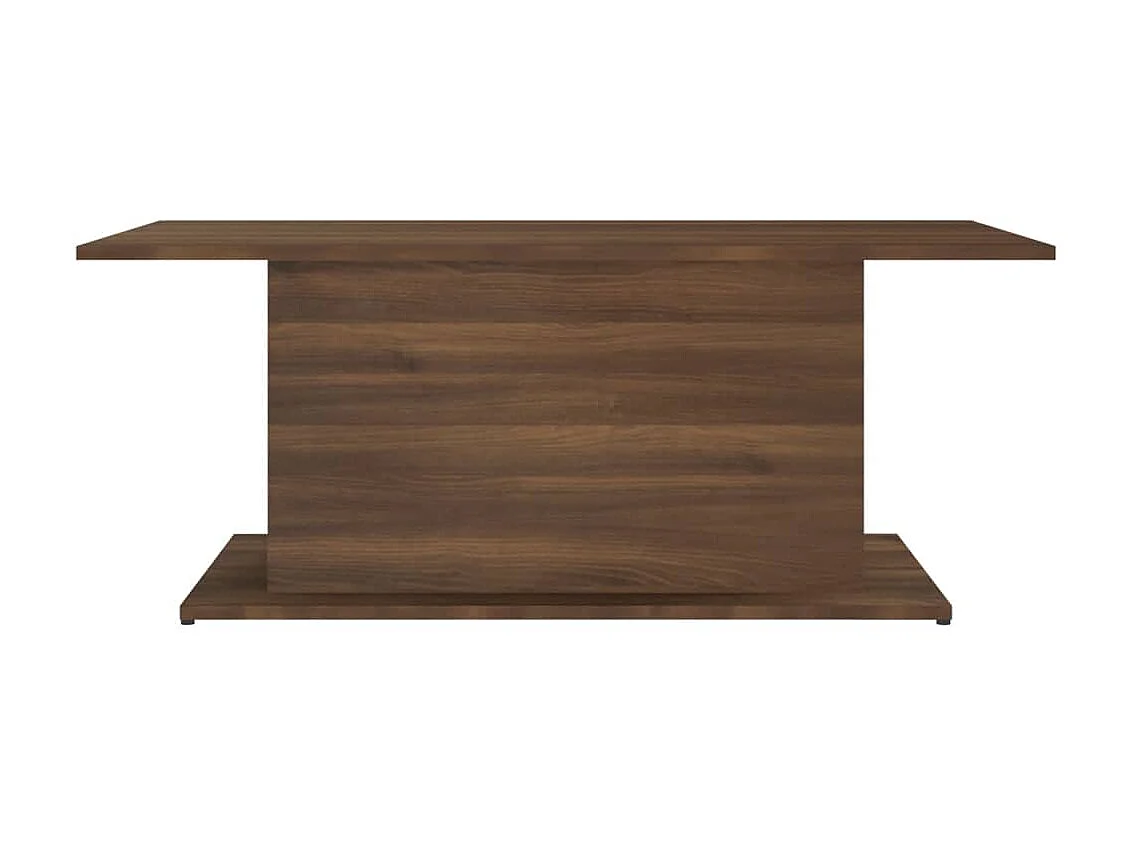 Table basse Chêne marron 102x55,5x40 cm Aggloméré OFR12391 BonneVie Meuble