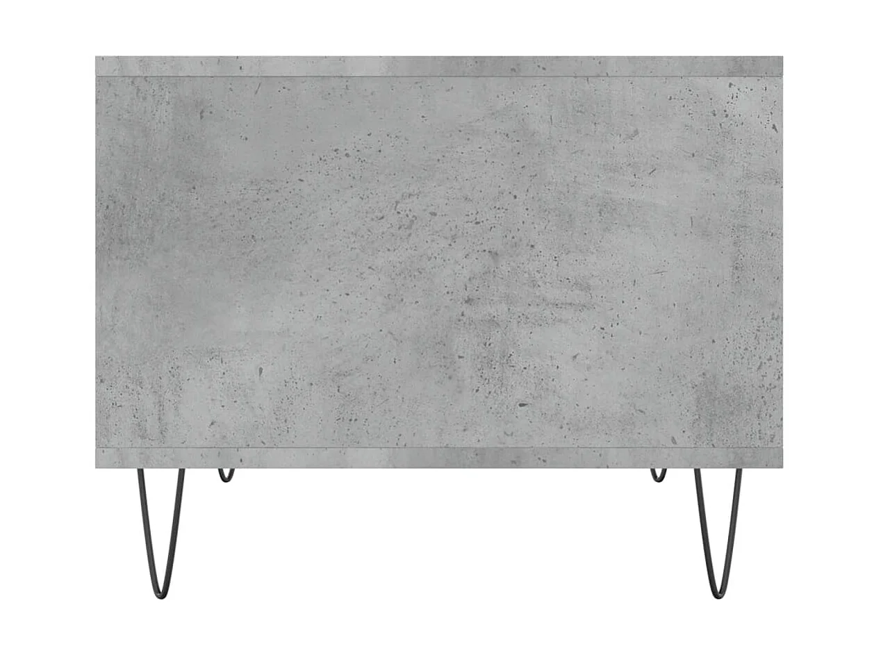 Mesa de centro 60x50x40 cm madeira processada cinza cimento PT312721