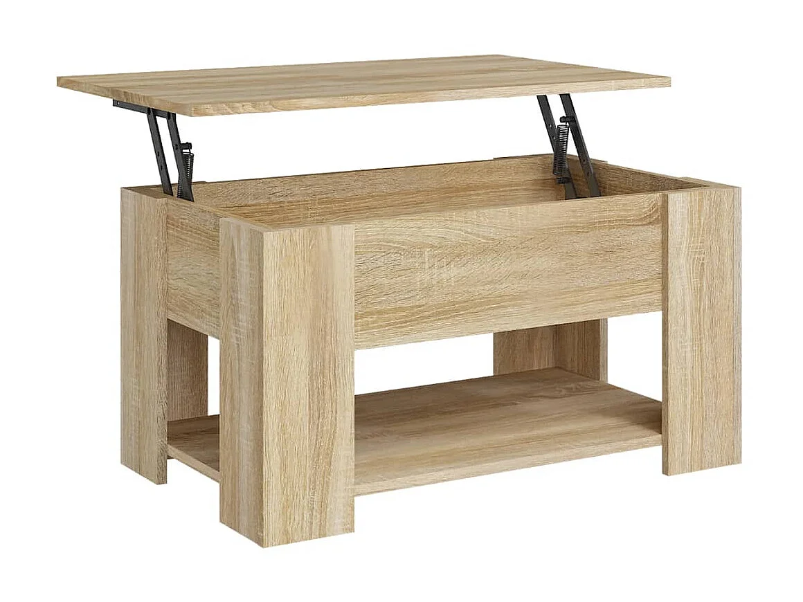 Mesa de centro 79x49x41 cm madeira processada carvalho sonoma PT222823